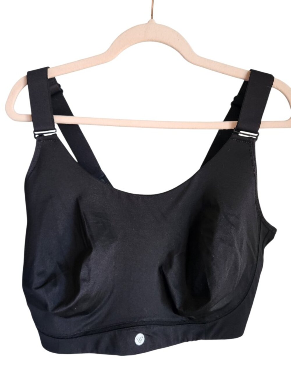 Livi Active Sports Bra 44H Black Women's Moulded No Wire Wireless High Impact